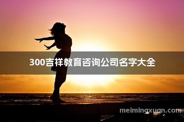 300吉祥教育咨询公司名字大全
