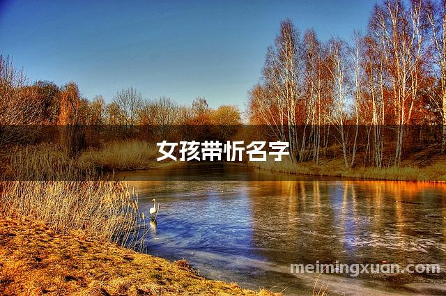 女孩带忻名字