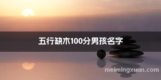 五行缺木100分男孩名字