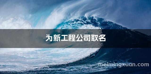 为新工程公司取名