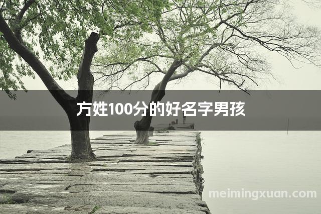 方姓100分的好名字男孩