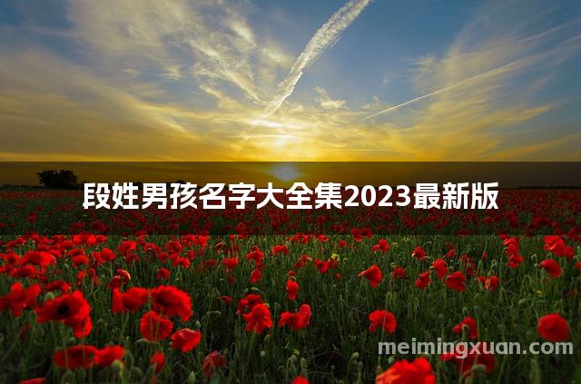 段姓男孩名字大全集2023最新版