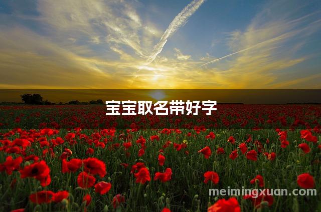 宝宝取名带好字